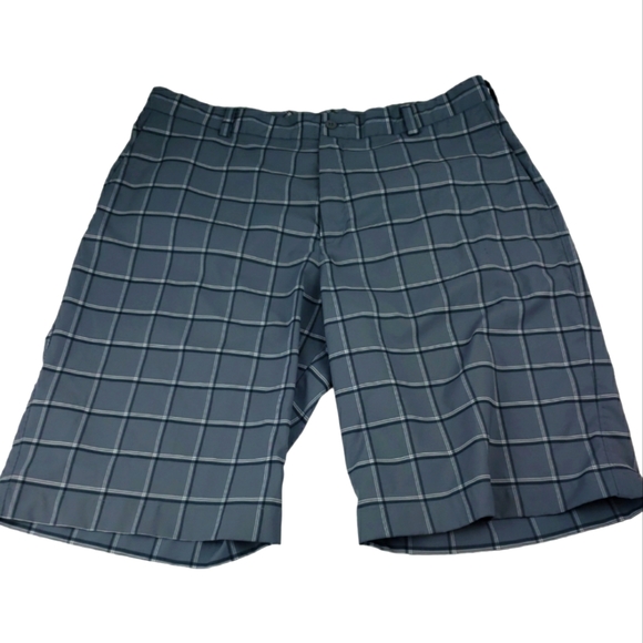 Nike Other - Nike Golf Shorts Size 36 Flat Front-Stretch in Gray with Stripes
